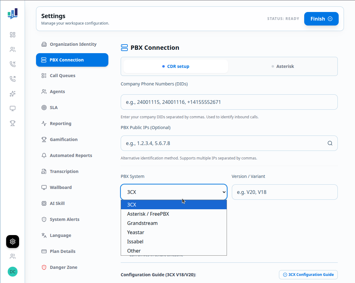 Integrations Page